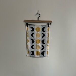Deborah Connolly Yellow & Black Moon Print Washcloths